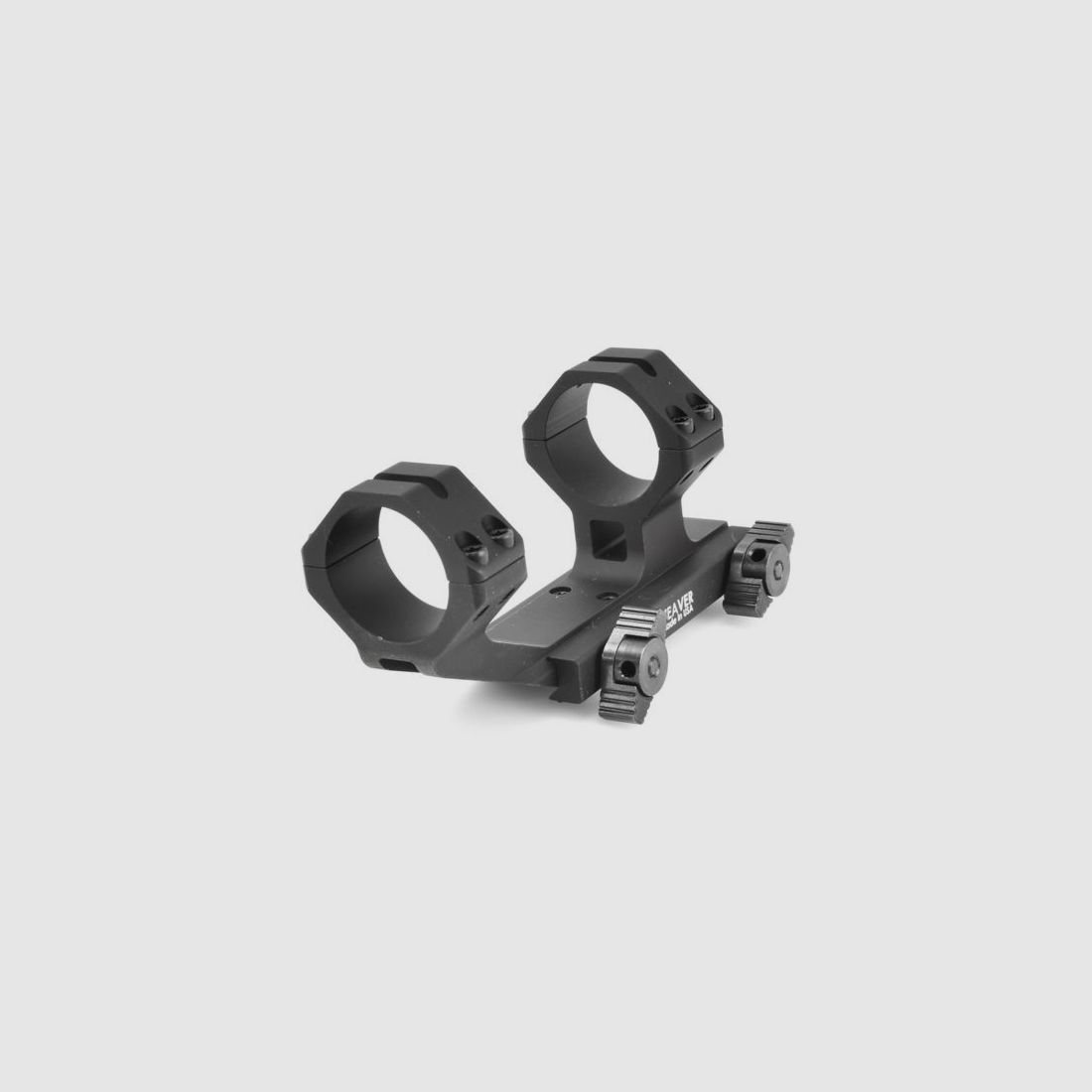 Weaver Tactical Thumb-Nut SPR 1-tlg. Mount Picatinny-Style mit Ringe Flattop AR-15 matt schwarz 30mm, integriertes Rückschlag-Basisdesign