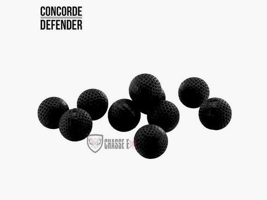 Tube of 10 Rubber Balls CONCORDE DEFENDER Cal 50