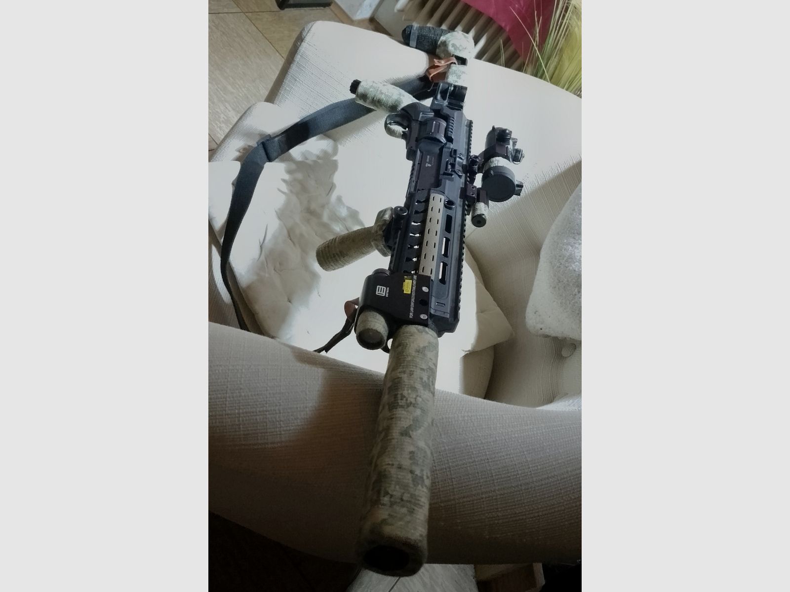 T4e HDR50 Tactical Sniper kit  Rot Grün Punkt Pfeffer Gummi geschosse RAM Paintball Markierer Cal .50 Set Lampe CO2 Kapseln Anschlagschaft carbine