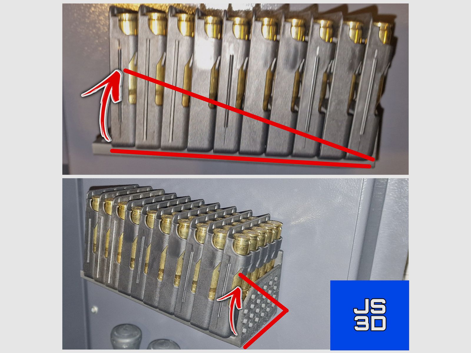 Halterung für Patronenclips