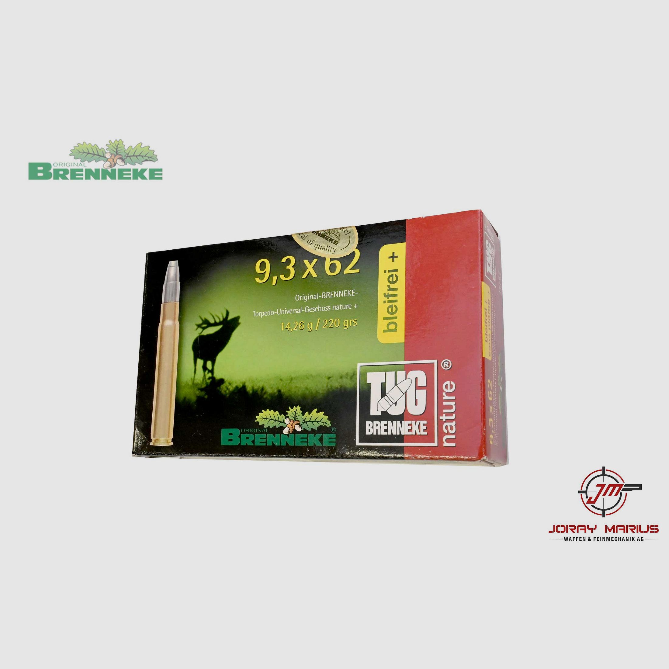 9.3×62 Brenneke 14.26g 220gr TUG Nature Bleifrei