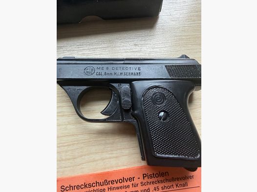 ME 8 Detective – Cal. 8mm K. – PTB 100/2, Cuno Melcher, pistola tascabile, pistola da donna