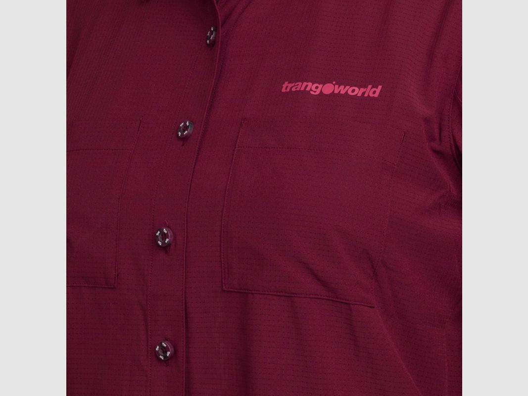 Trangoworld ARDONES DF Shirt BURDEOS, afbeelding 3 van 3