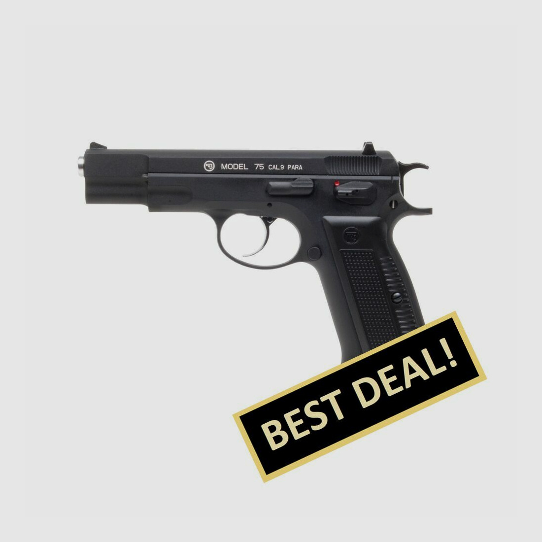 CZ 75 Schwarz 4,5mm BB Druckluft Co2 BlowBack