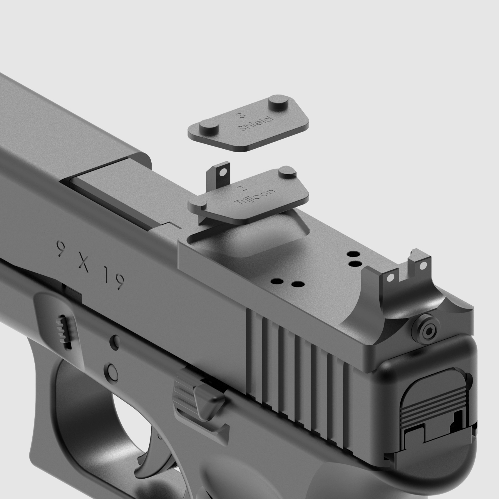 MAKnetic Magnetmontage für Kurzwaffen