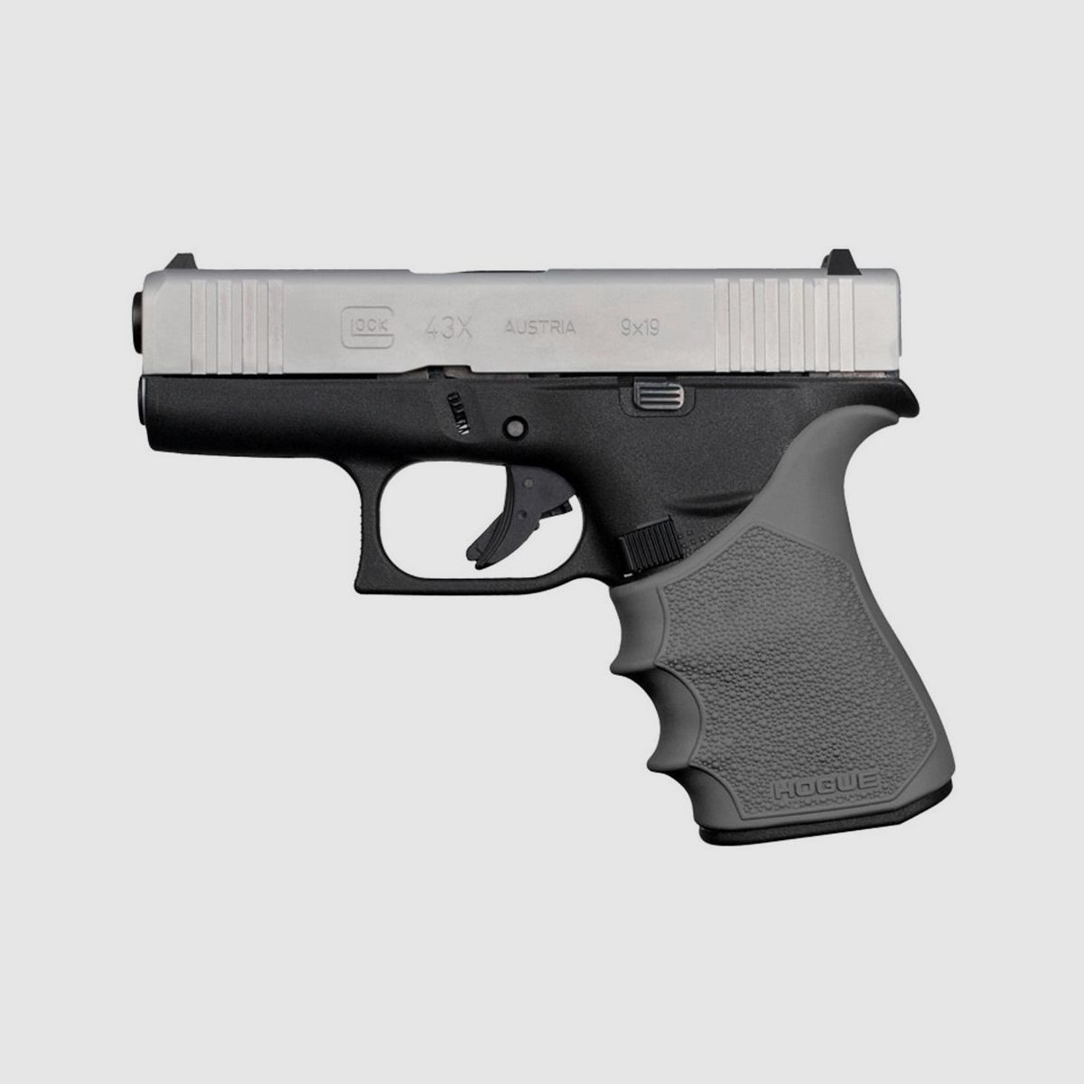 HOGUE HandAll Beavertail Gummigriff für Glock 43X / 48 Grau