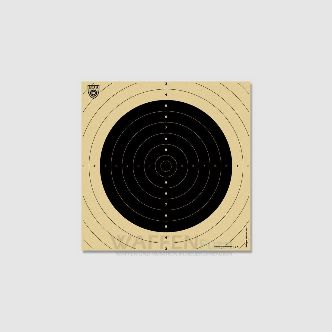 Spiegel für 100 Meter Scheibe gemäß BDS Sporthandbuch Z1 100 Meter 50 St.