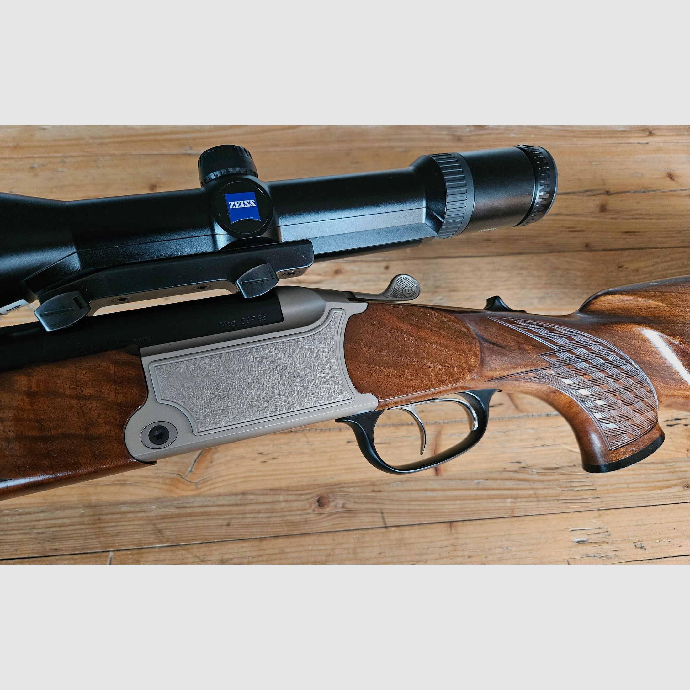 Blaser BBF 95 7x65R 12/70 mit Zeiss Zielfernrohr B95 - no K95 Sauer 202 Mauser M12 98 Heym SR 21 30 .308 .30-06 8x57 IS