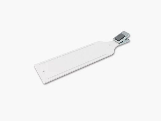 Fisch - Filetierbrett - 61 x 18 cm - mit extra starker Klemmfeder - Weiß