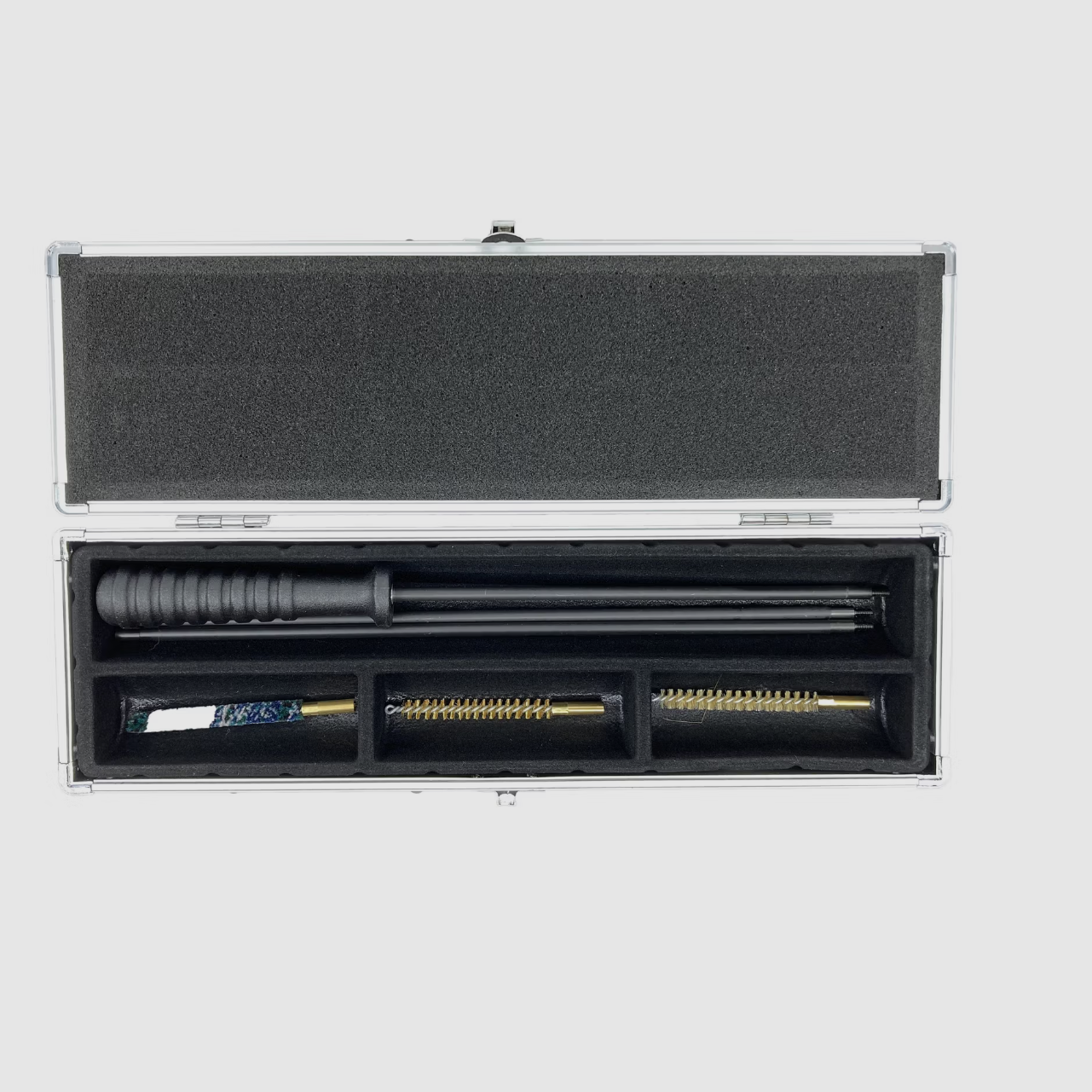 EVOLUTION – Gewehr/ Pistolen-Putzstock .223 & .22LR, Set in edler Aluminiumbox Made in Italy, Bild 2 von 2