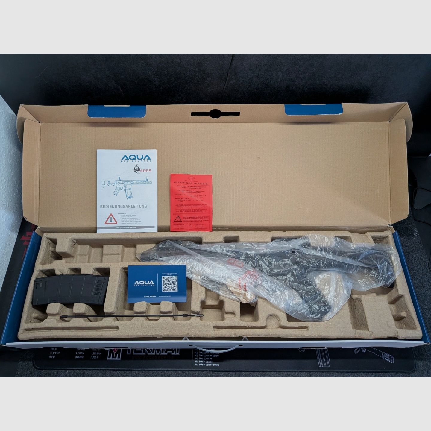 ARES AQUA M-Lok S 8mm Gel-BB (GAR001-E)