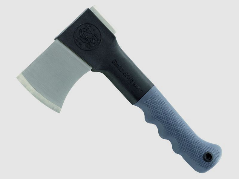 Smith and Wesson hand axe, small axe, mini axe, nylon sheath