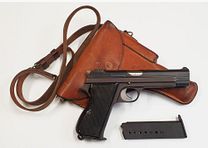 Pistola SIG P210-2 in calibro 9mm Luger (9x19) inclusa custodia e caricatore di riserva, PRODOTTO IN SVIZZERA