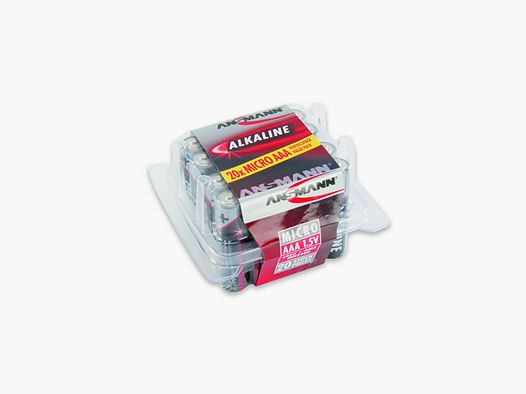 ANSMANN RED Alkaline Mikro AAA Batterie 20er Box 1,5V