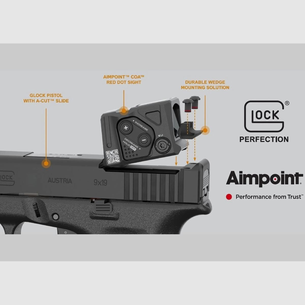 Pistola Glock 47 A-CUT Aimpoint COA 9x19, imagen 4 de 6
