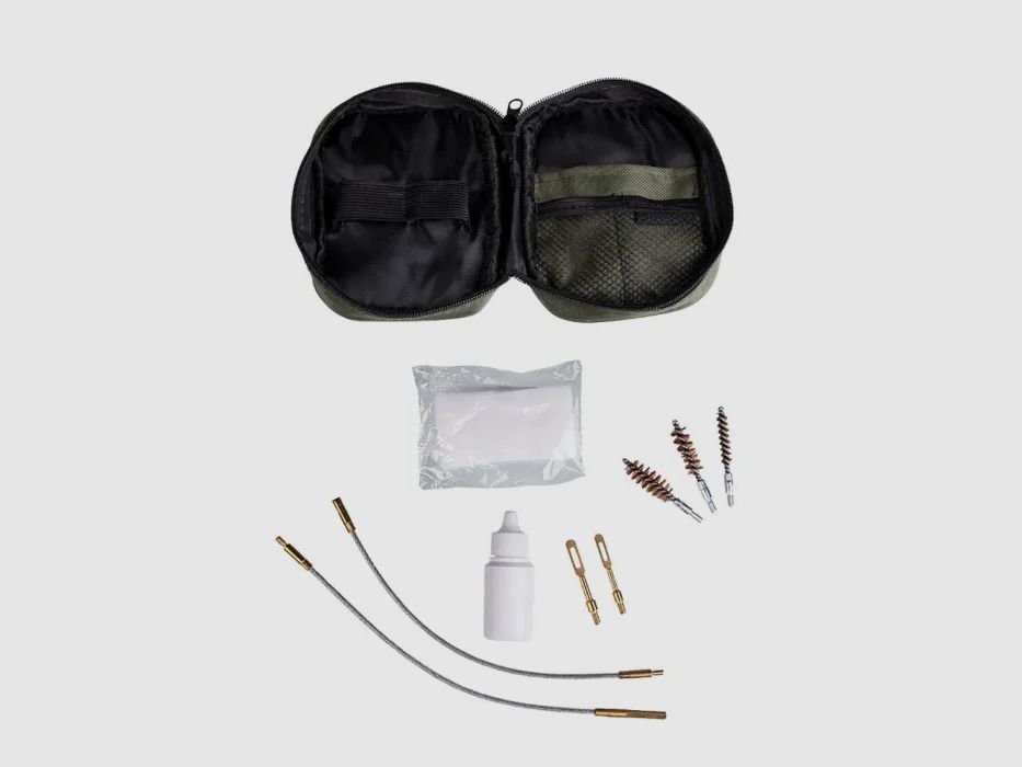 Reinigungsset f. Pistole, Kaliber, 40, 45, 357, 38, 22 und 9 mm, inkl. Tasche