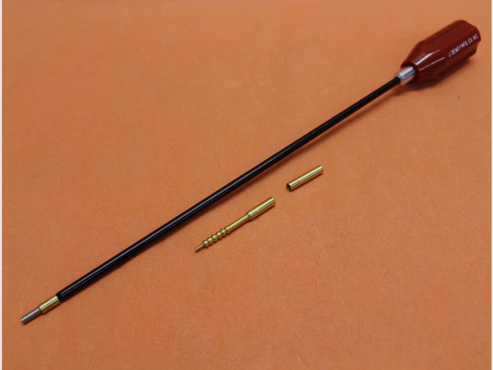 Dewey Dewey cleaning rod (22C-12) .22 - 6.5mm, L=30cm spring steel with nylon coating, ball bearing