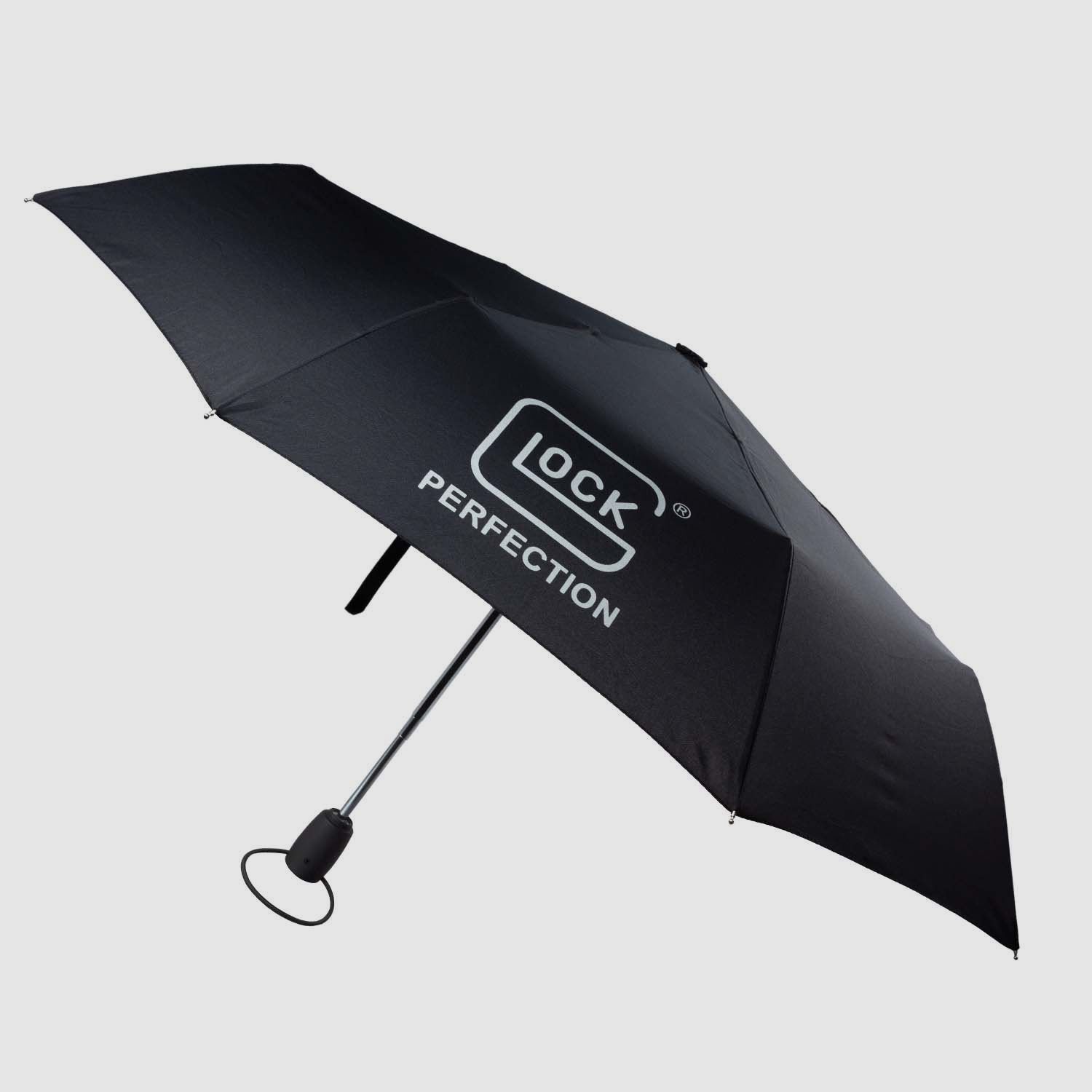 Glock Taschenschirm „GLOCK Perfection“ – Schwarz – Automatik – Ø 97 cm