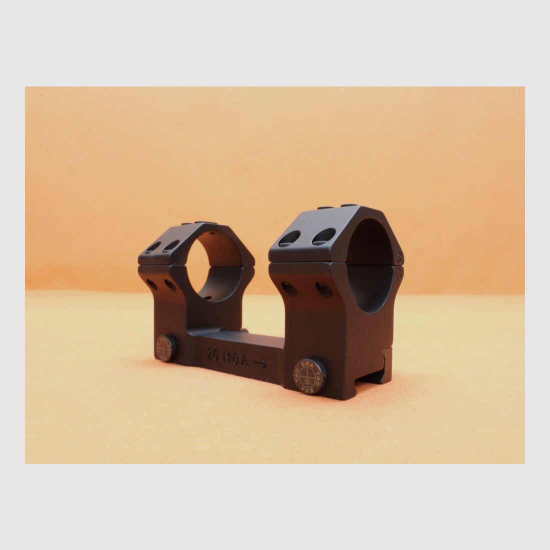 Recknagel Era-Tac Blockmontage 34mm (T5001-267A) kurz mit Mutter, Vorneigung 20MOA für Picatinnyprofil