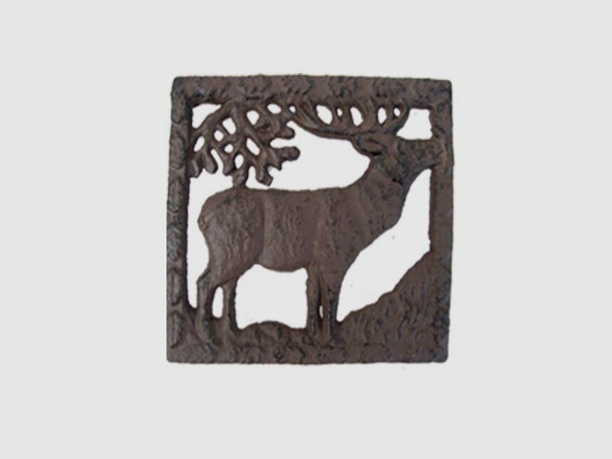 Decoración Lovergreen motivo pequeño posavasos cuadrado ciervo