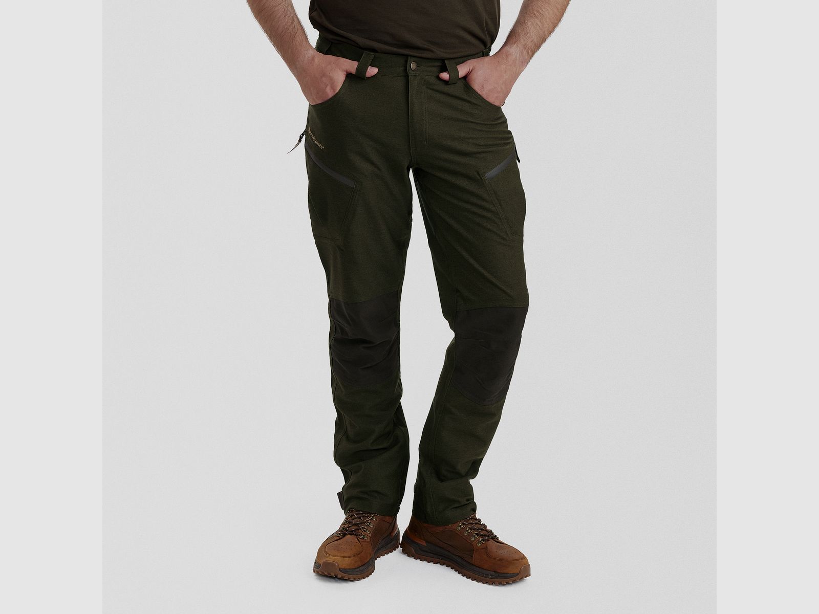 Chasse Trousers - Olive Night melange – Men's clothing size: 50