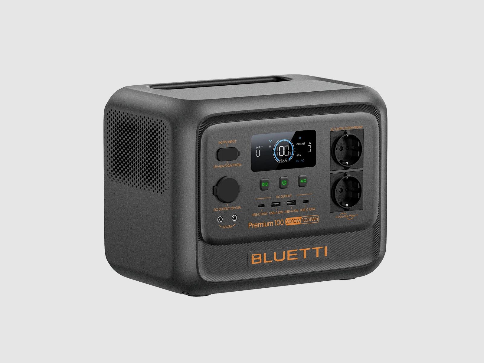 Portable Power Station Premium 100 V2 2,000W 1,024Wh, image 3 of 4