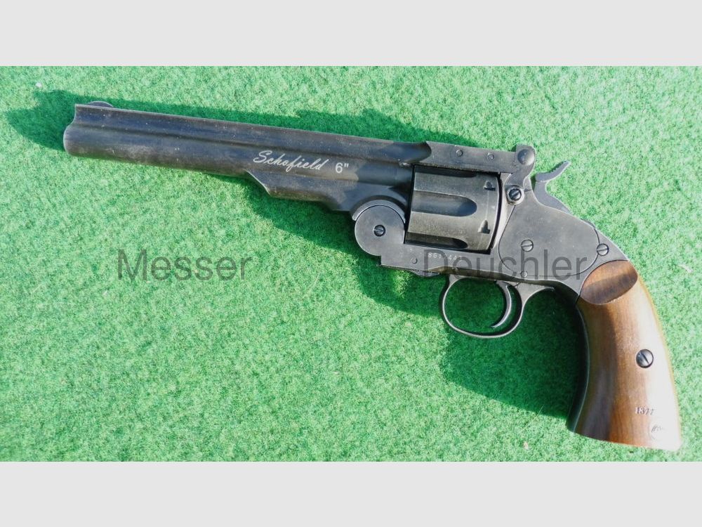 GSG Pistolas Deportivas Alemanas Schofield Revólver de 6' Envejecido negro