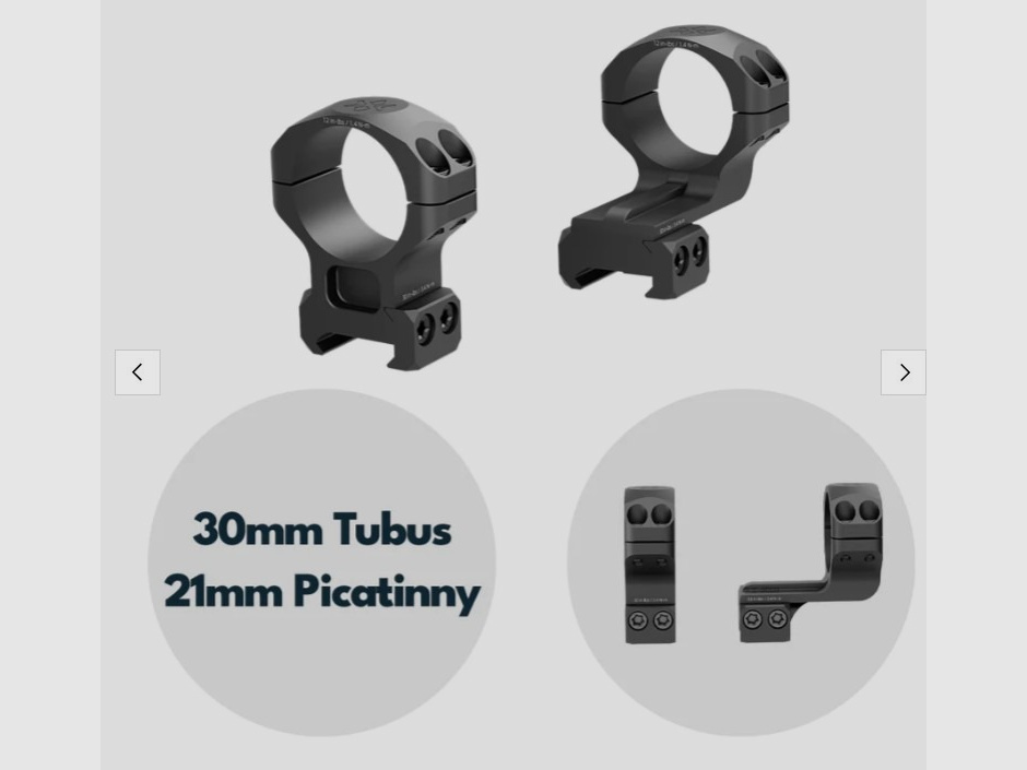 Vector Optics Cantilever Montageringe 30mm (h=32mm), für 21 mm Picatinny