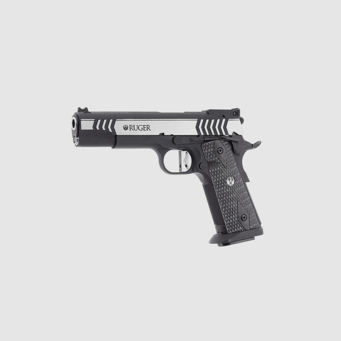 Ruger SR1911 Competition SLV BLK, Cal. 4,5mm; BB Co2; 2 J; 19 colpi, immagine 4 di 20