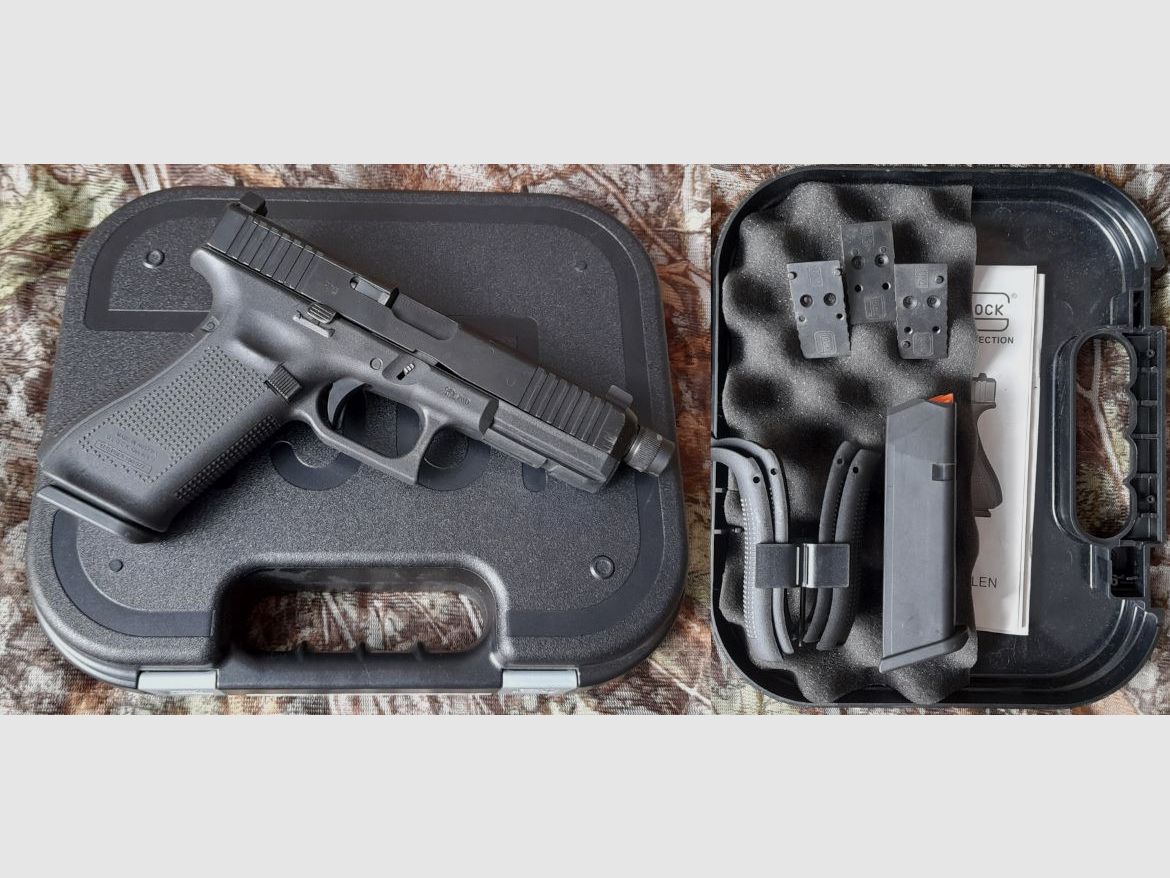 Glock 17 Gen 5 MOS avec canon fileté et viseurs de suppresseur - G17