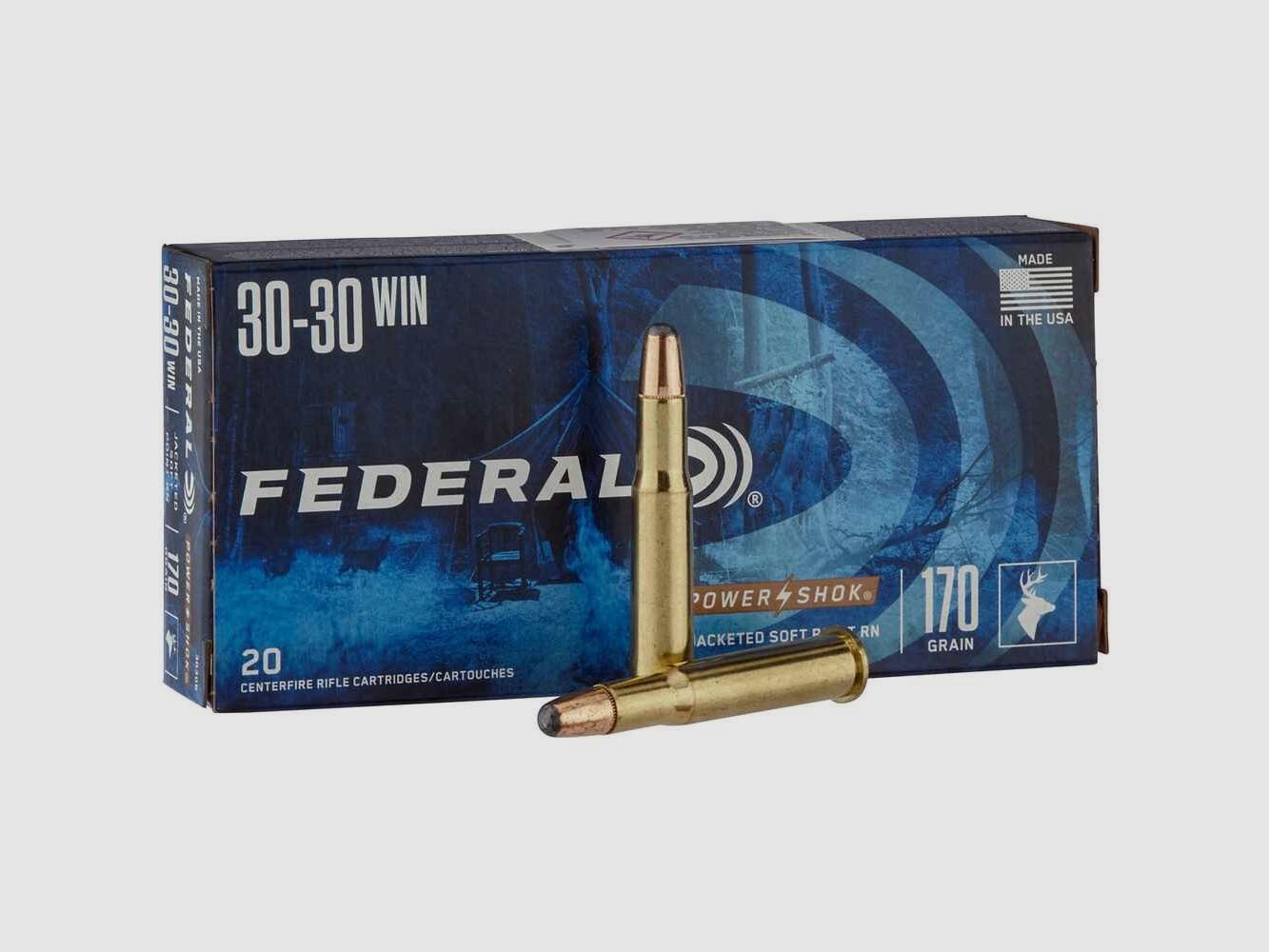 .30-30 Win. Power Shok Tlm 11,0g/170grs. Federal Ammunition