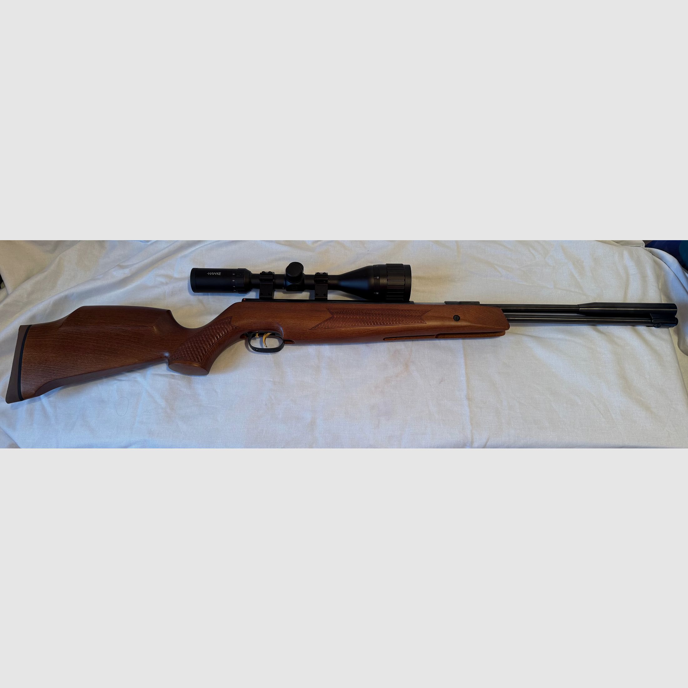 Weihrauch HW 97 Kaliber 5,5 Zielfernrohr HAWKE Futteral ExportFeder