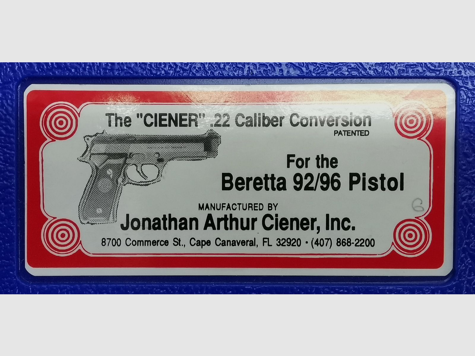 Beretta 92 FS Brigadier + Ciener system wymienny Kal. .22lfB