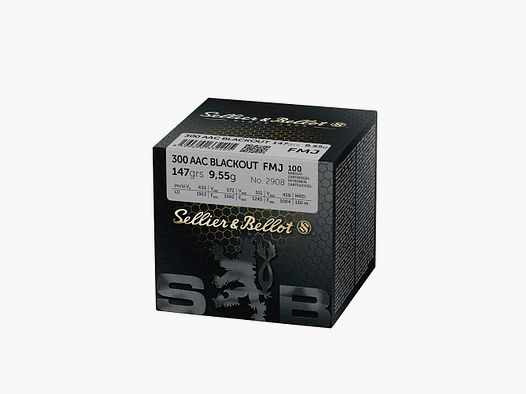 Sellier & Bellot FMJ 147grs 20pz .300Blackout