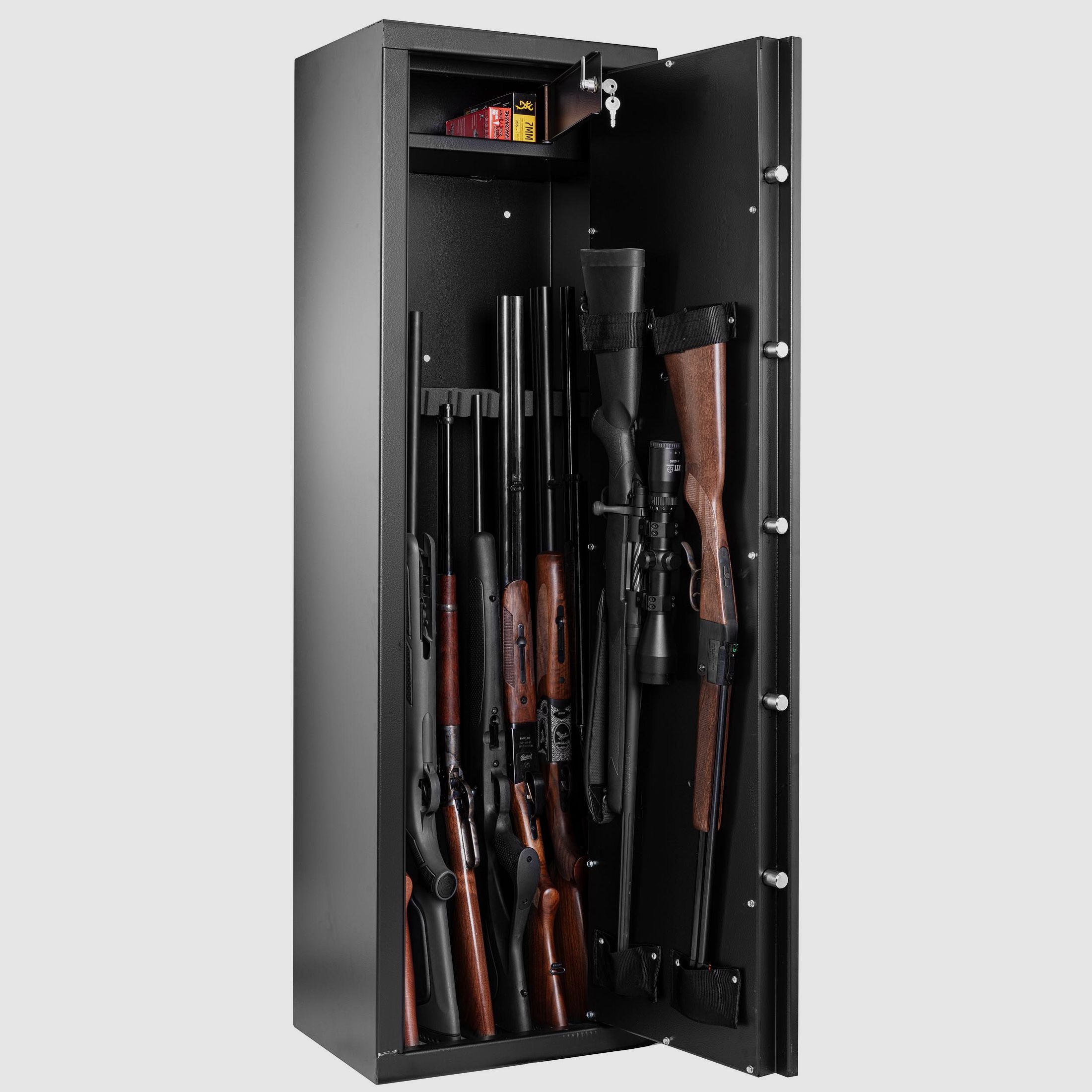 Waffenschrank Rietti für 10 Waffen mit Schlüsselverschluss – 150 cm – 2mm, Bild 1 von 4