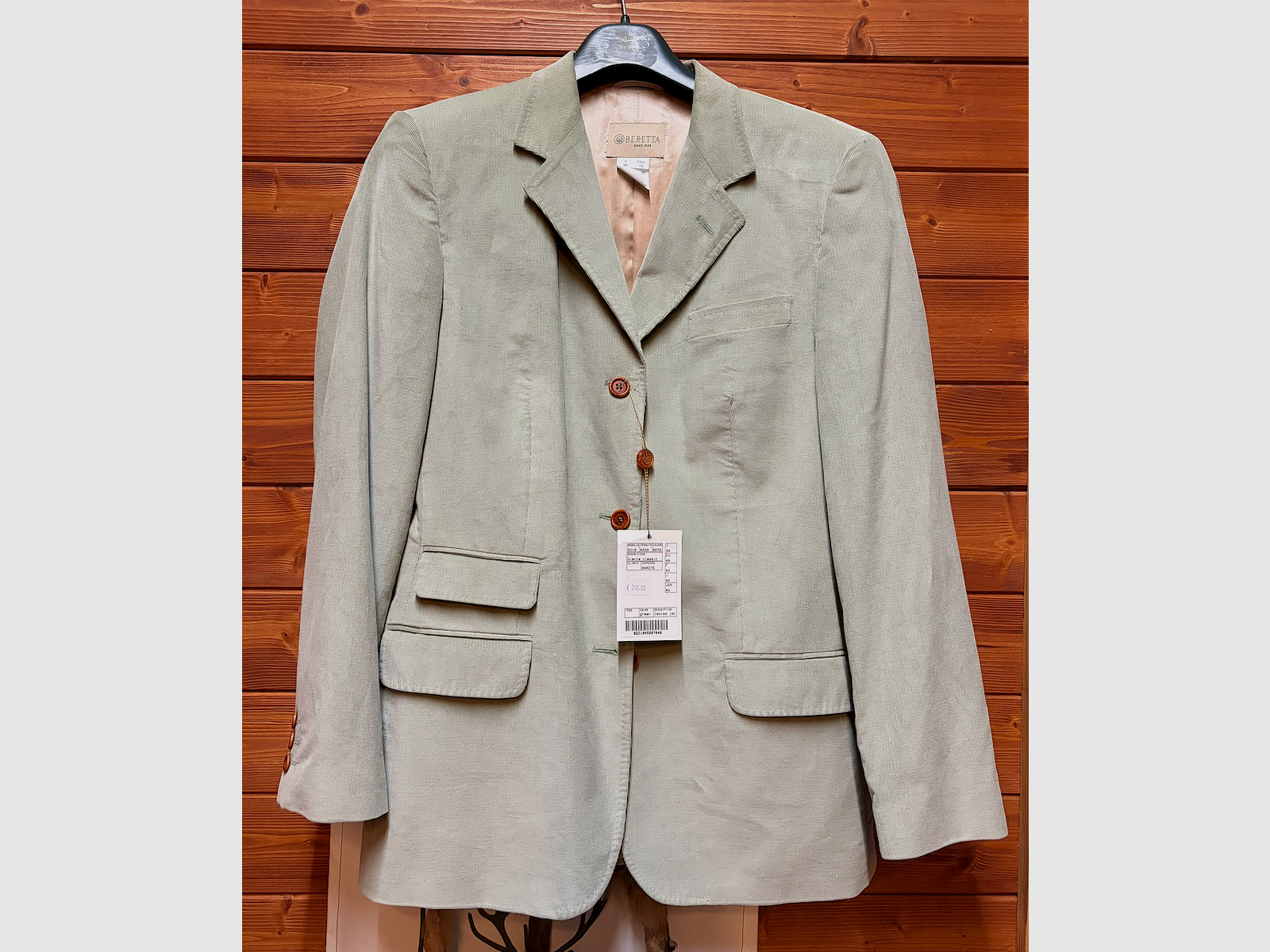 Beretta Women's Jacket Autumn Winter Light Gray Size 46 ITA, image 1 of 7
