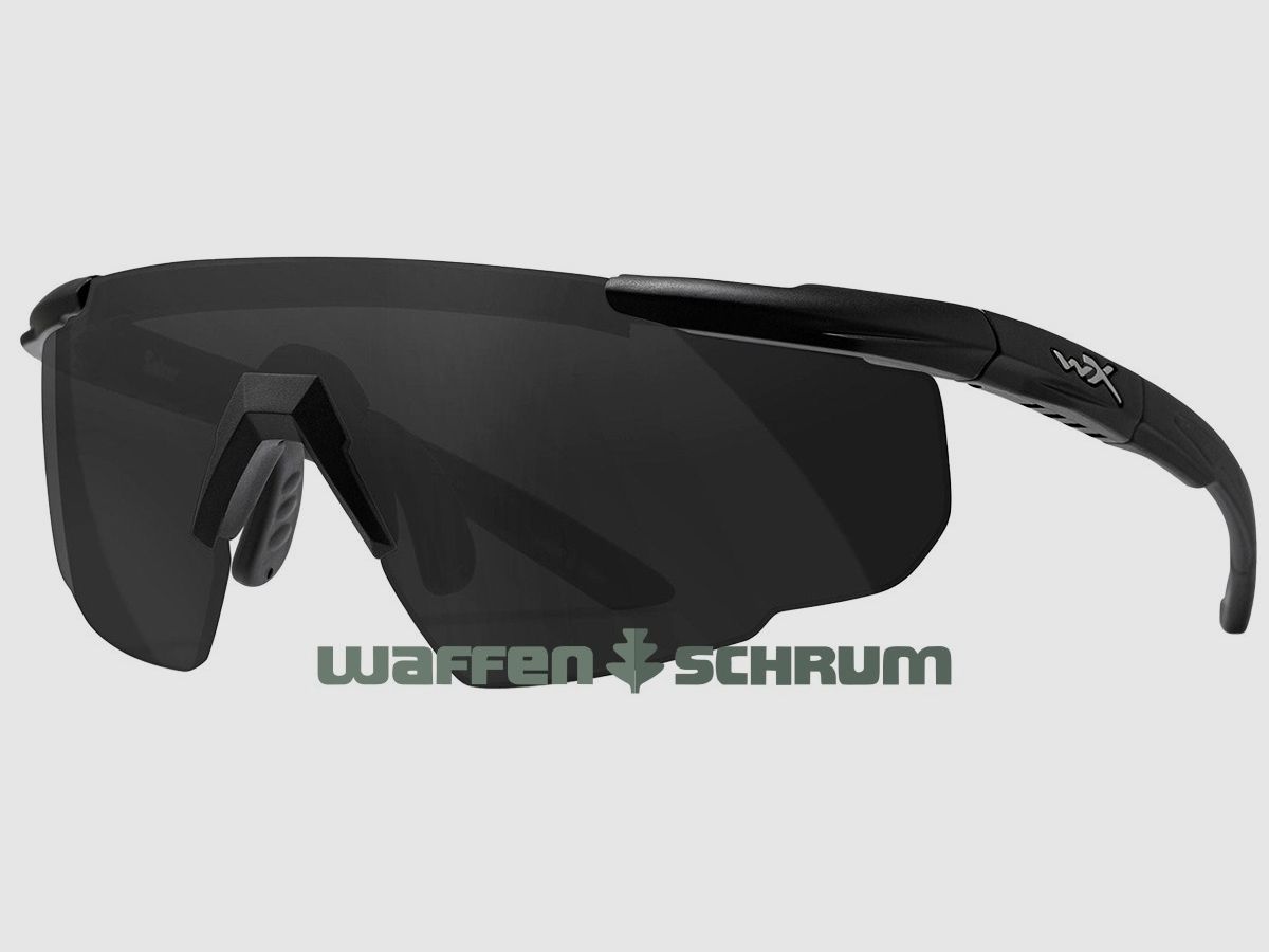 Wiley X Schießbrille Glas: grau: matt schwarz Saber Advanced