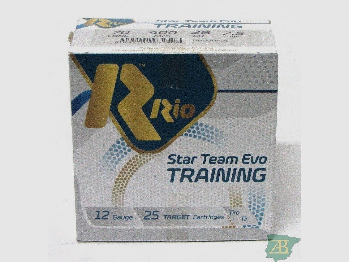 KARTON PATRONEN RIO STAR TEAM EVO TRAINING 28GR