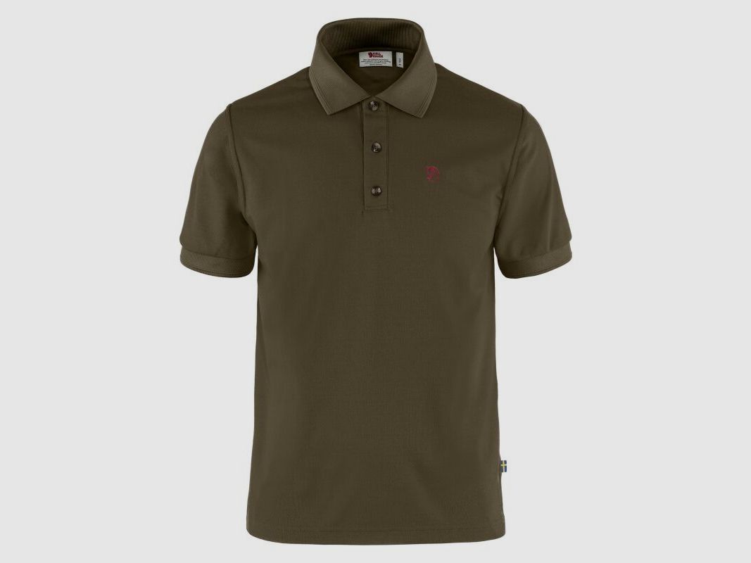 Fjällräven Herren Poloshirt Crowley Pique Dark Olive