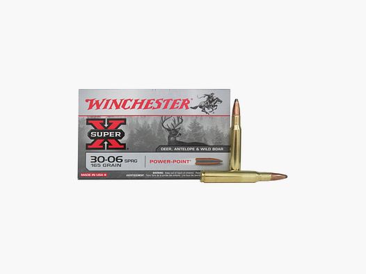 Cartucce Winchester cal. 30-06 SPRG Power Point 165 gr