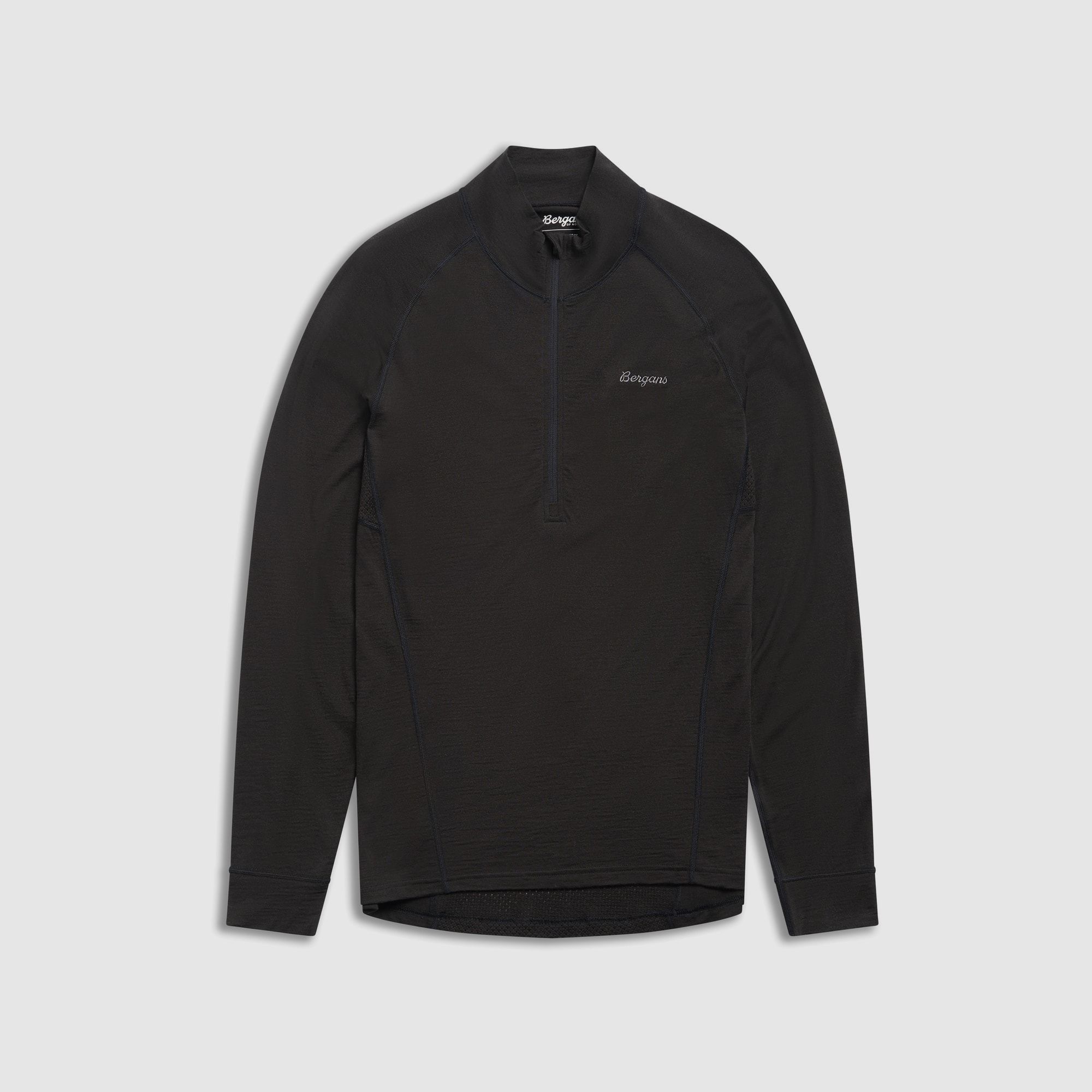 Bergans Inner:Pure Merino Half-Zip T-shirt Thermique Homme Noir M