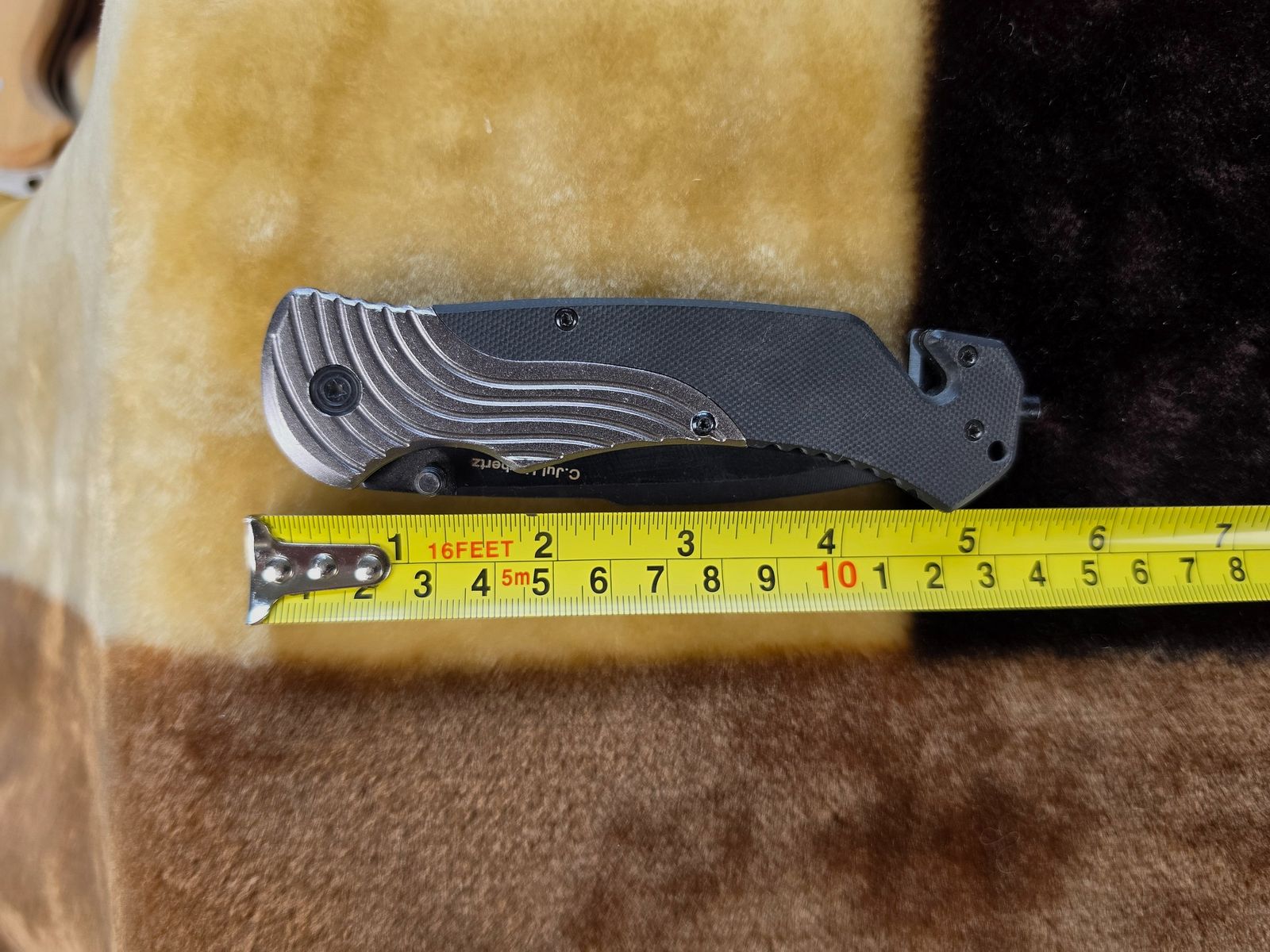 Herbertz Taktisches Rettungsmesser (AISI 420 / Nr. 215413) mit Gurtschneider & Glasbrecher, Bild 5 von 5