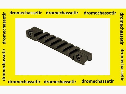 Rail-Adapter, 11mm auf 21mm Picatinny Konverter mit Rückstoßsicherung, schwarz