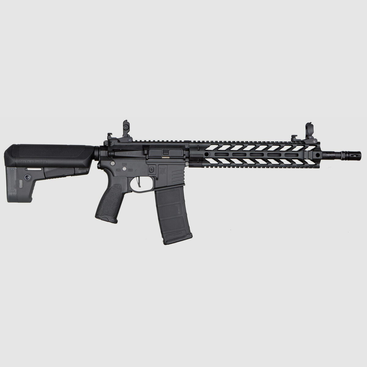 AR15 M-Lok Long BRAVO Delta Armory Schwarz S-AEG Airsoft Gewehr Frei ab 18 Jahren