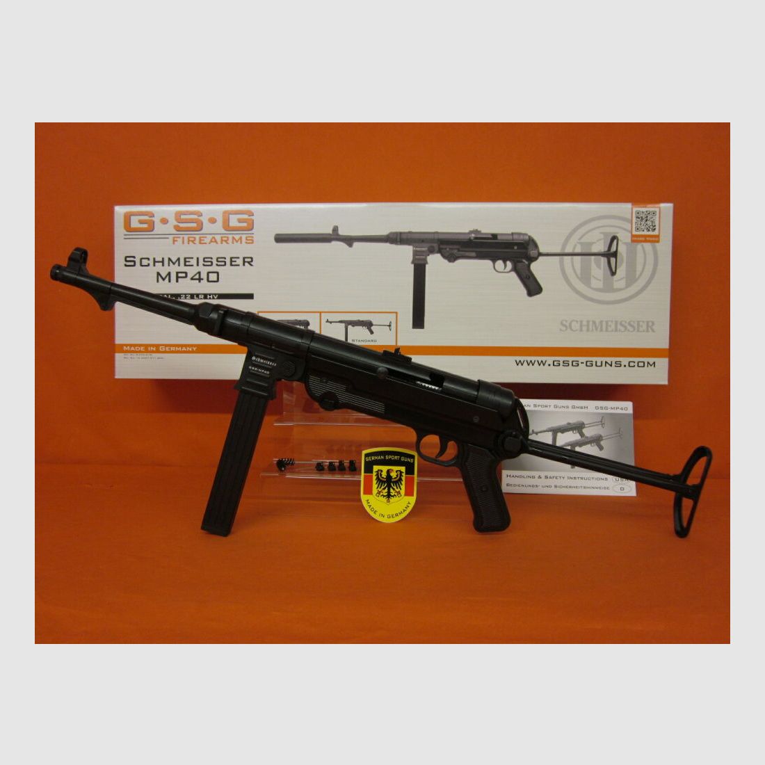 GSG German Sport Guns Ha.Büchse .22lr German Sport Guns Schmeisser GSG-MP40, 253mm Lauf/ Klapp-Schulterstütze(.22lfB/L.R.)