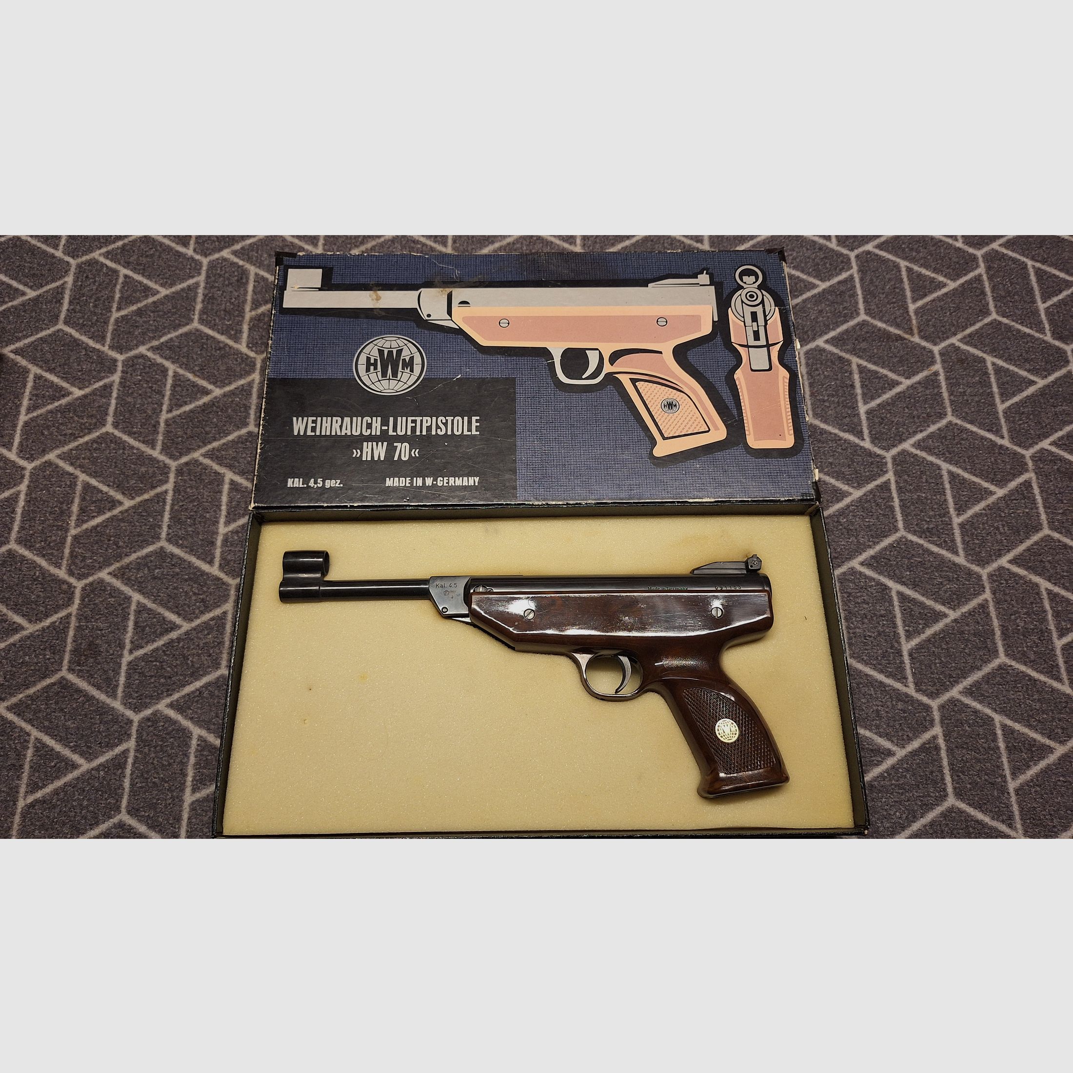 Weihrauch HW 70 pistolet à air comprimé 4,5 mm Diabolo