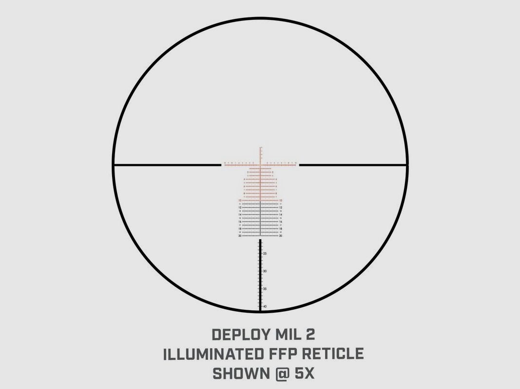 Bushnell Zielfernrohr Match PRO 5-30x56mm Deploy MIL 2 Leuchtabsehen 34mm