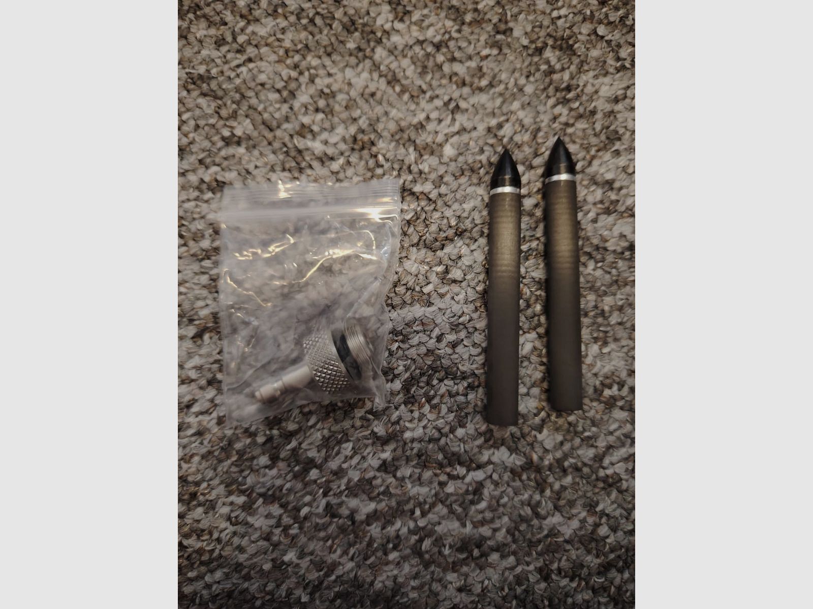 Zubehör für AEA Scuba Ringer MK2 | 2x Start Rohr & 2x Ersatzkartusche & 4x Pfeile / Bolzen & Fülladapter Füllnippel sowie Gehäuse Verlängerung (kurz und lang) | NEU