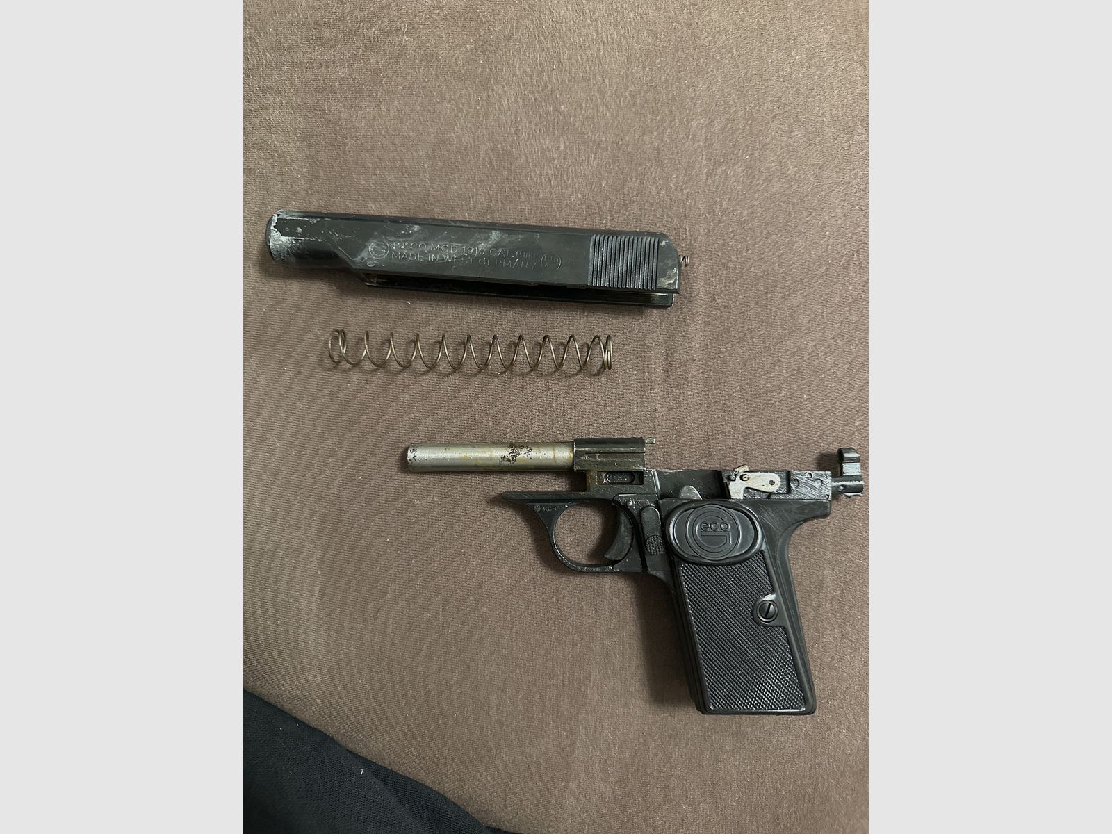 Geco Mod. 1910 8mm Gas- schreckschuss Pistole