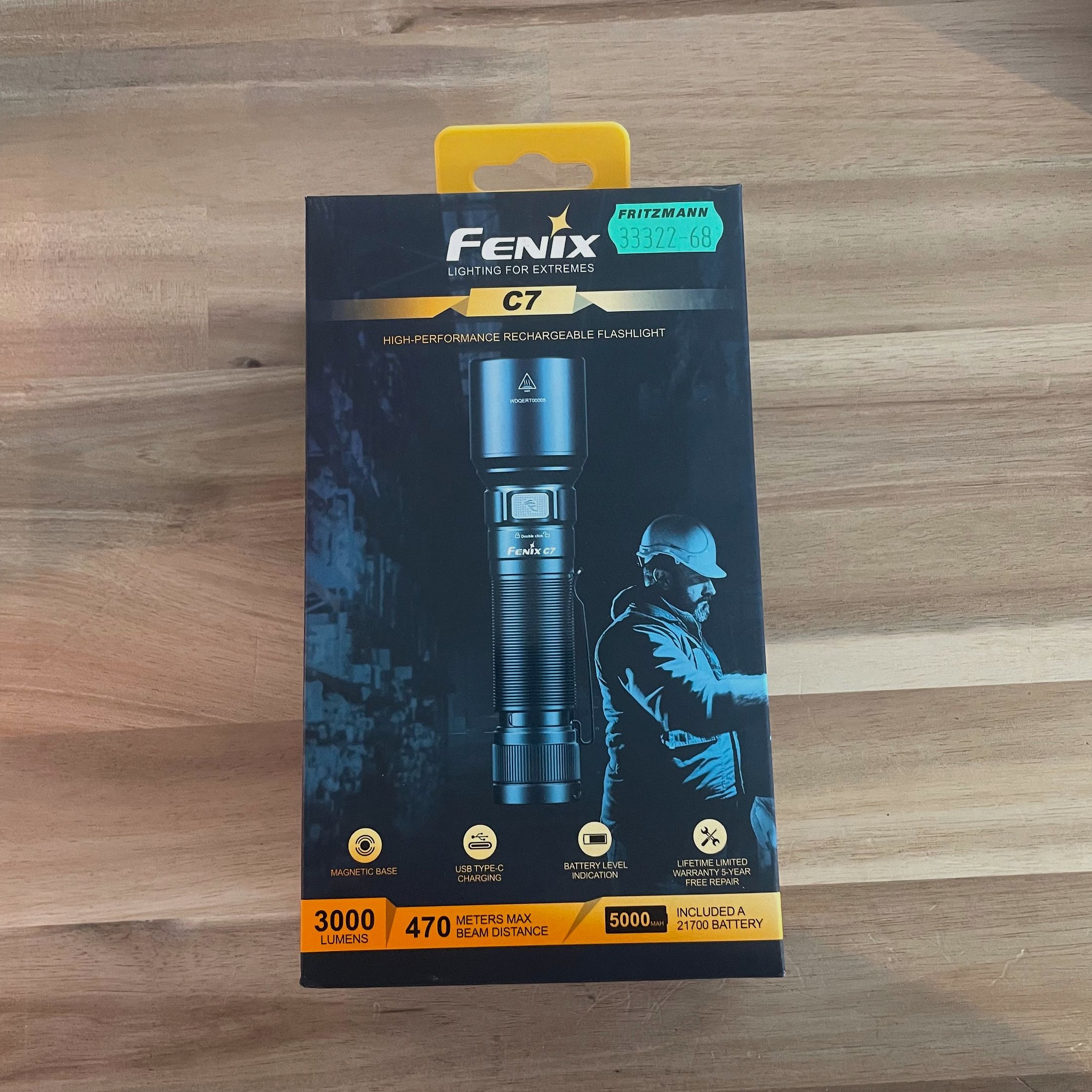 Fenix C7 LED Jagd Taschenlampe 3000 Lumen - Ausstellungsstück
